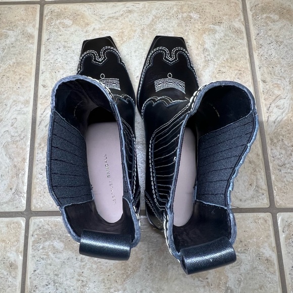 Loeffler Randall Agnes Western Leather Ankle Boots - Picture 10 of 12